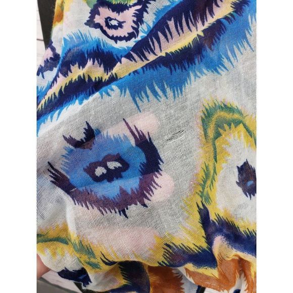 Boho Tie Dyed Multi Print Infinity Scarf - Picture 6 of 9